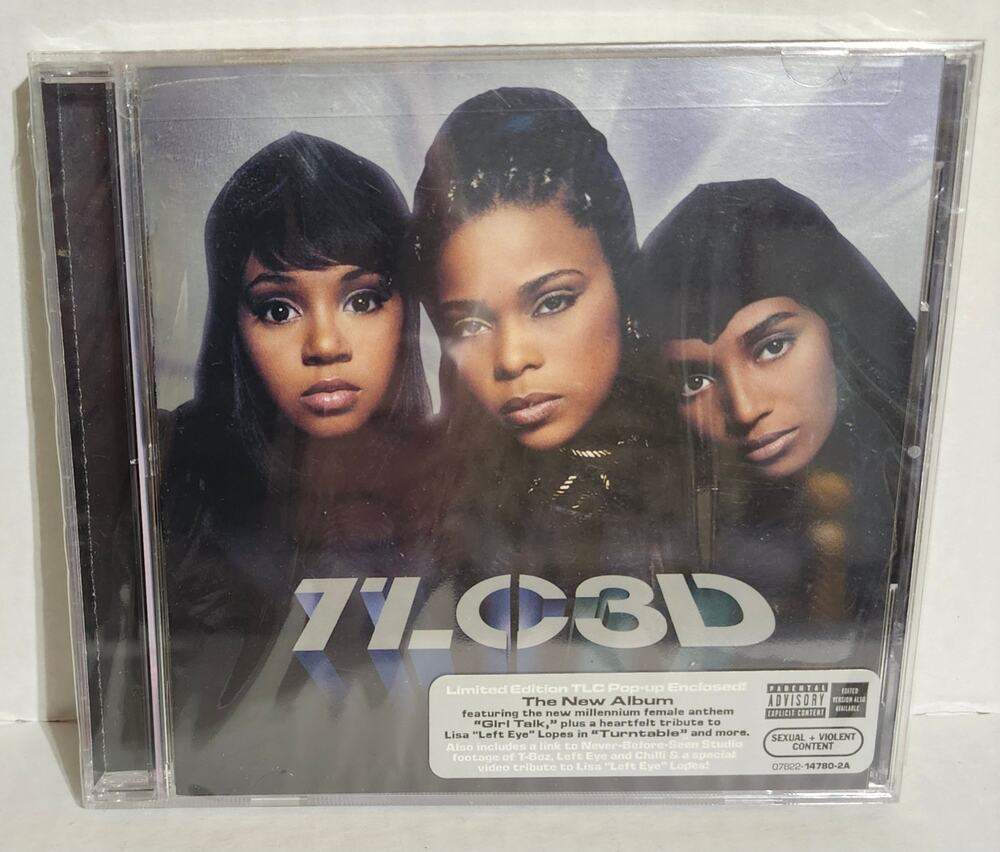 TLC 3D CD 2002 New Sealed Limited Edition Pop-Up Hype Sticker R&B